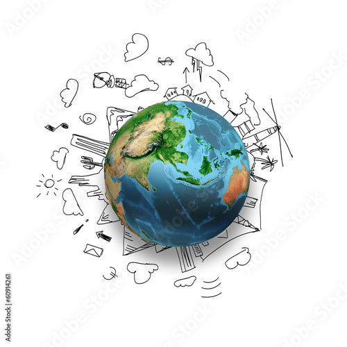 Illustration: Around the world Around the world
