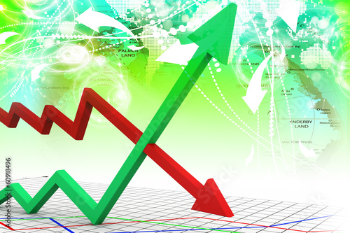 Illustration: inflation and deflation graph inflation and deflation graph