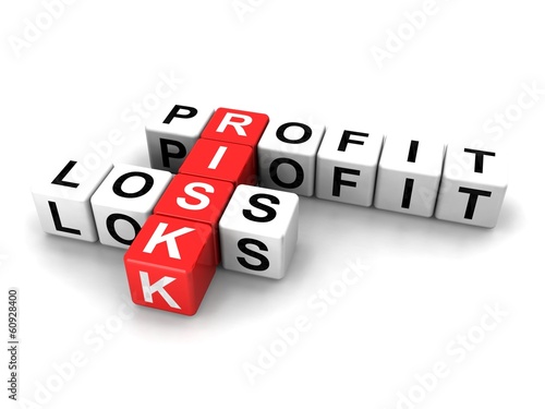 Illustration: Profit, risk, loss Profit, risk, loss
