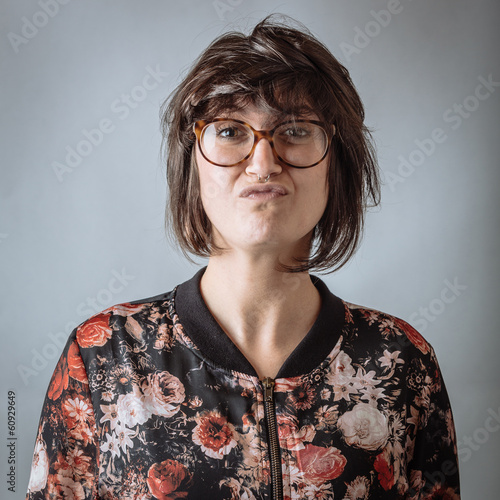 Photo: Old Fashioned Young Woman Portrait Old Fashioned Young Woman Portrait