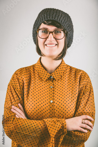 Photo: Old Fashioned Young Woman Portrait Old Fashioned Young Woman Portrait