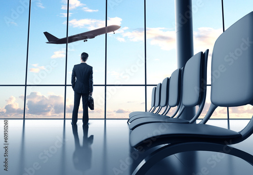 Photo: man in airport man in airport