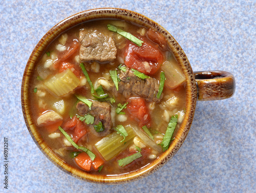 Photo: Beef Barley soup Beef Barley soup