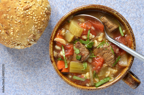 Photo: Beef Barley soup Beef Barley soup
