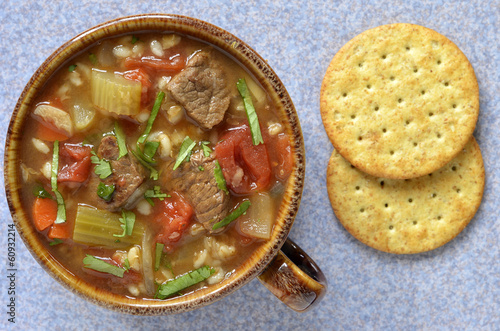 Photo: Beef Barley soup Beef Barley soup