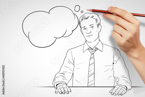 Photo: Questions and challenges in business drawing Questions and challenges in business drawing