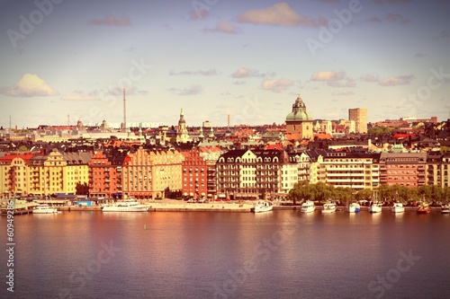 Photo: Stockholm, Sweden - cross processing retro color tone Stockholm, Sweden - cross processing retro color tone