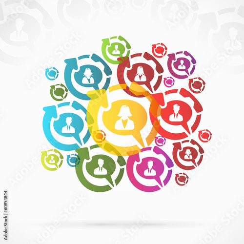 Vector: Group of people Group of people