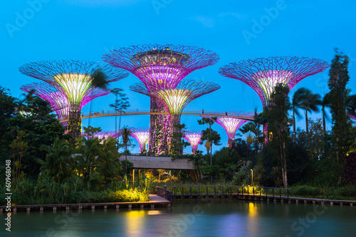 Photo: Gardens by the Bay - SuperTree Grove in Singapore Gardens by the Bay - SuperTree Grove in Singapore
