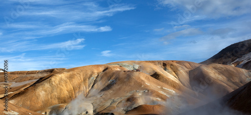 Photo: Islanda montagne colorate e fumarole Islanda montagne colorate e fumarole
