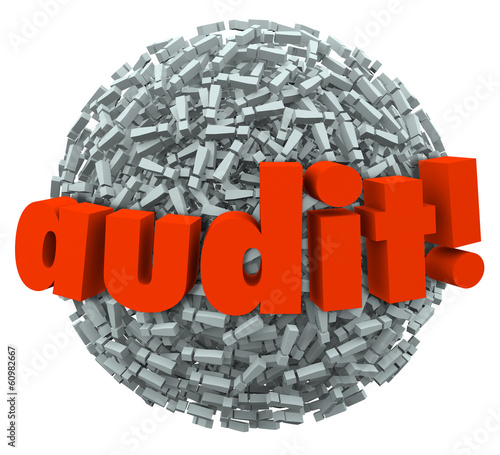 Illustration: Audit Word Ball Anxiety Fear Tax Financial Accounting Practices Audit Word Ball Anxiety Fear Tax Financial Accounting Practices