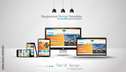 Vector: Modern devices mockups fpr your business projects. Modern devices mockups fpr your business projects.