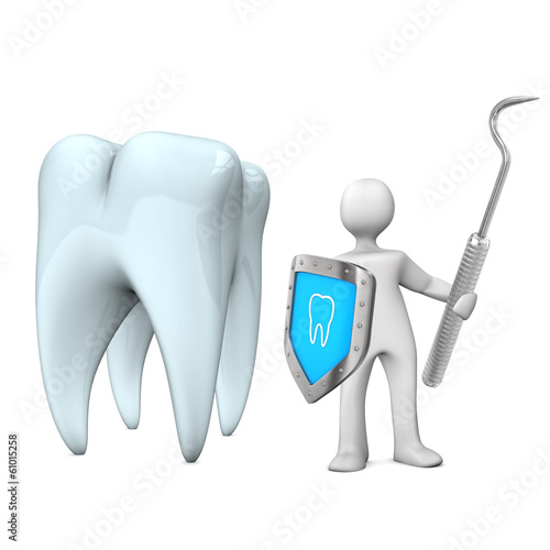 Illustration: Dentist Shield Scaler Dentist Shield Scaler