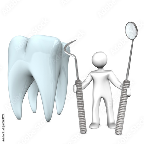 Illustration: Dentist Tooth Tools Dentist Tooth Tools