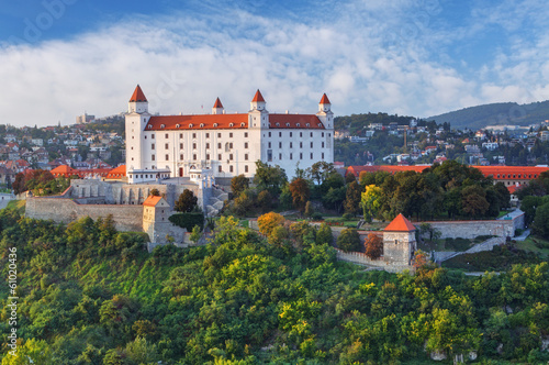 Photo: Bratislava castle at evening, Slovakia Bratislava castle at evening, Slovakia