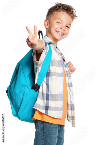 Photo: Boy with backpack Boy with backpack