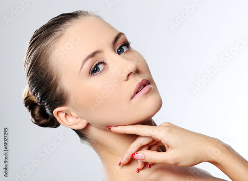 Photo: Beautiful girl with perfect face Beautiful girl with perfect face