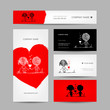 Couple kissing, valentine cards for your design Couple kissing, valentine cards for your design