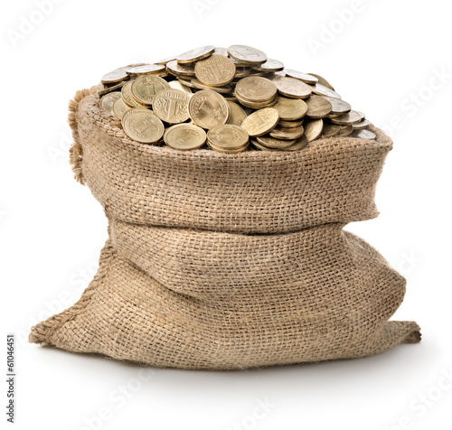 Photo: Bag with coins Bag with coins