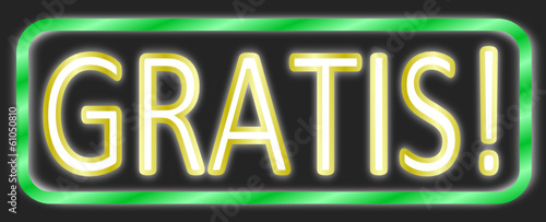 Vector: Gratis Schild Neon #140203-svg07 Gratis Schild Neon #140203-svg07