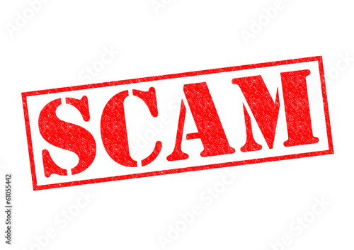 Illustration: SCAM Rubber Stamp SCAM Rubber Stamp
