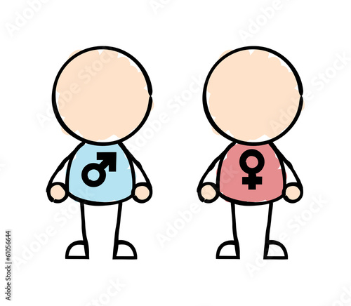 Vector: Man and Woman Man and Woman