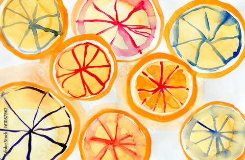 Photo: segments of the orange segments of the orange