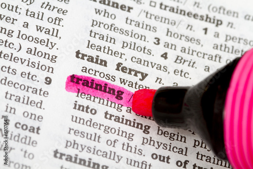 Photo: Training Dictionary Definition Training Dictionary Definition