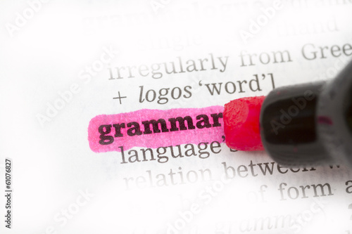 Photo: Grammar Dictionary Definition Grammar Dictionary Definition
