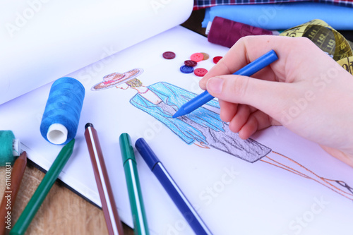 Photo: Fashion designer close up Fashion designer close up