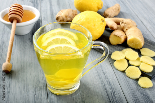 Photo: the' con ginger e limone colore giallo the' con ginger e limone colore giallo