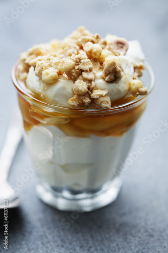 Photo: greek yogurt with honey greek yogurt with honey