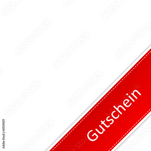 Vector: Banner rot Gutschein Banner rot Gutschein