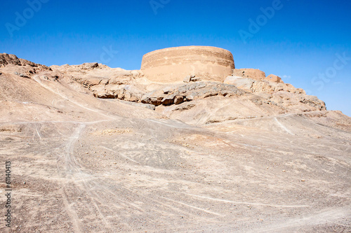 Photo: Zoroastrian Tower of Silence in Yazd, Iran Zoroastrian Tower of Silence in Yazd, Iran