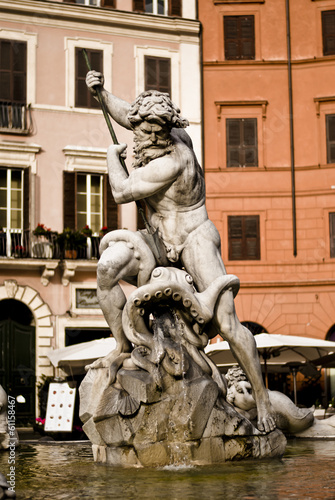 Photo: statua pizza navona statua pizza navona