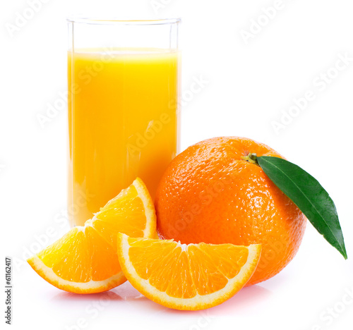 Fresh orange with juice