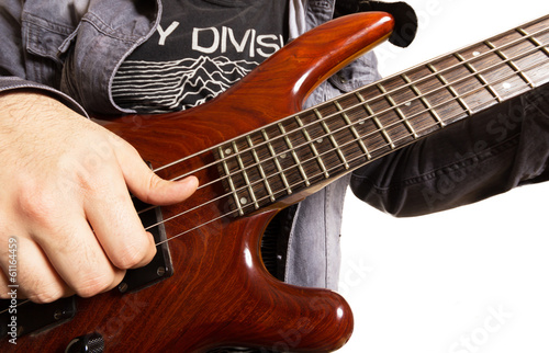 Photo: Playing bass guitar Playing bass guitar
