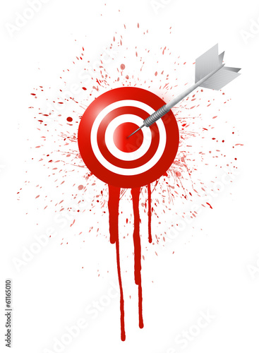 Illustration: ink drop target illustration design ink drop target illustration design