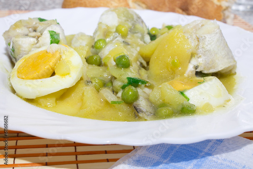 Photo: hake in green sauce hake in green sauce