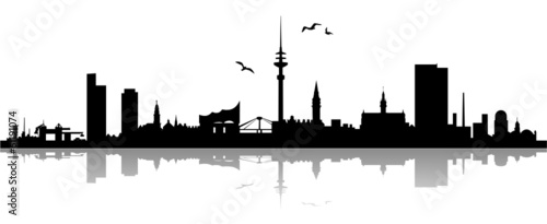 Vector: Skyline Hamburg Skyline Hamburg