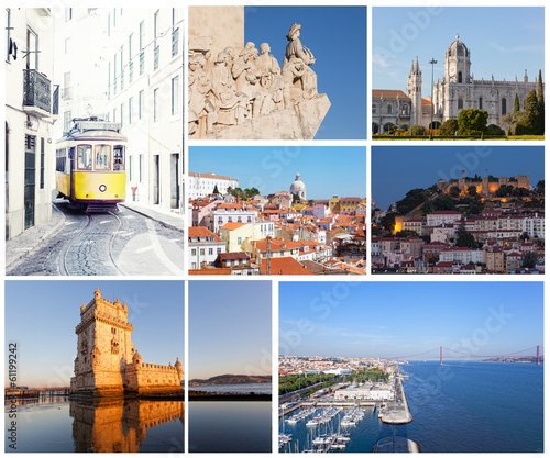 Photo: Set of photos with types of sights of Lisbon, Portugal Set of photos with types of sights of Lisbon, Portugal