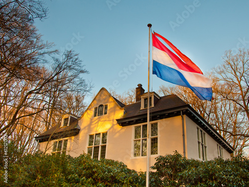 Photo: House with Dutch Flag House with Dutch Flag