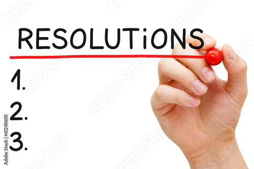 Photo: Resolutions List Resolutions List