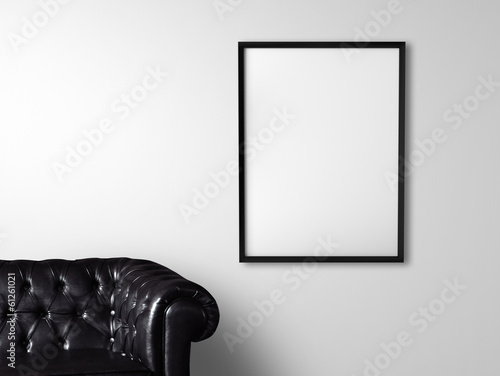 Photo: sofa and poster sofa and poster
