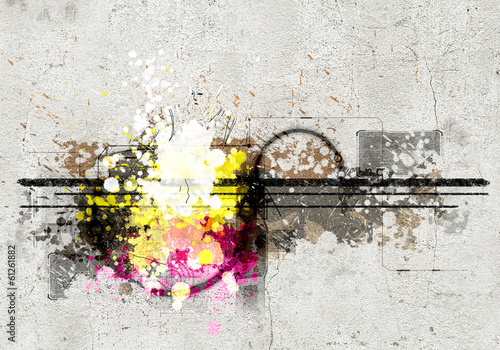 Illustration: Graffiti background Graffiti background