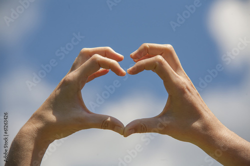 Photo: Heart shape hands Heart shape hands