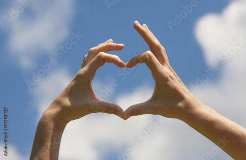 Photo: Heart shape hands Heart shape hands