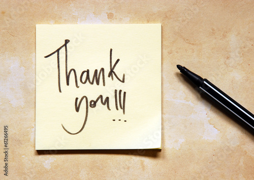 Photo: thank you note thank you note