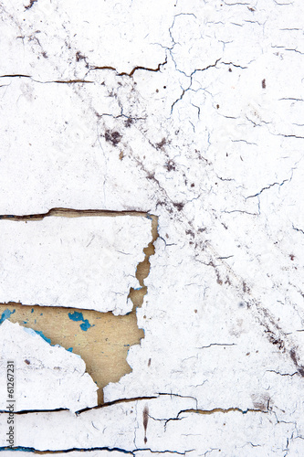 Photo: old wooden wall with white paint old wooden wall with white paint