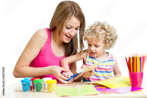 Photo: Mother and child mold and cut together Mother and child mold and cut together